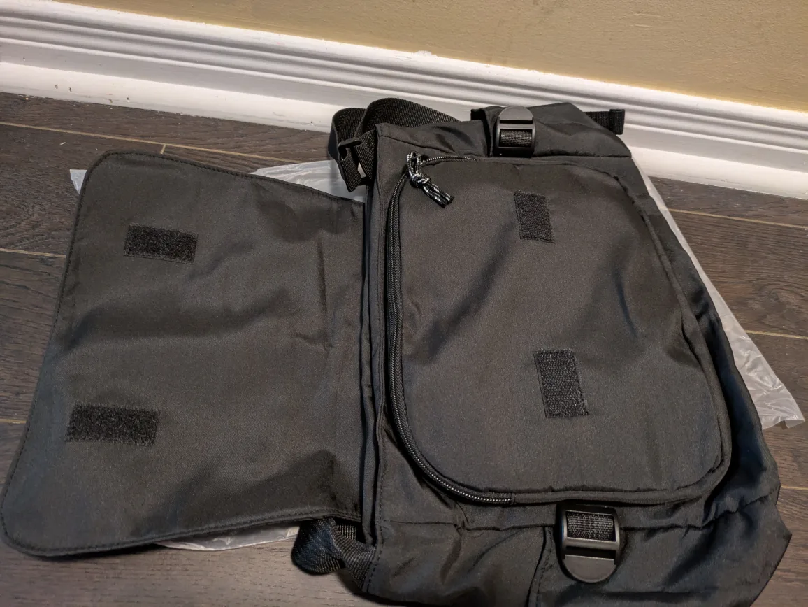 brand new nylon Black Fashion Messenger Bag image indicator(6)