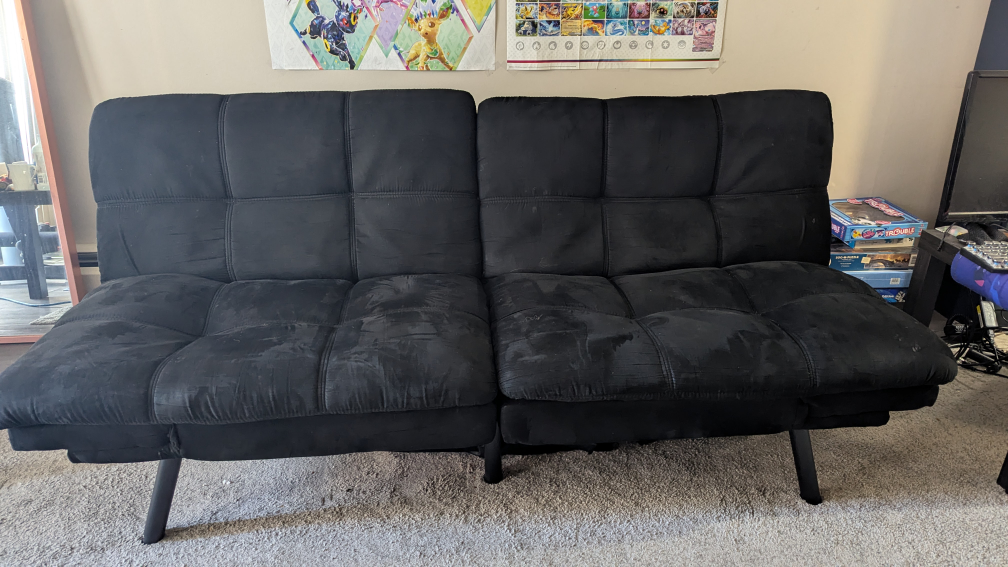 mainstay memory foam futon used - photo 4