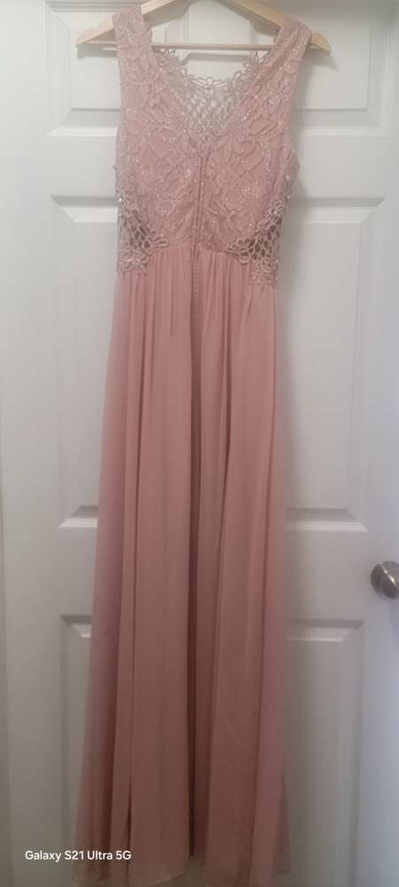 Pink Lace Top Maxi Dress - photo 3