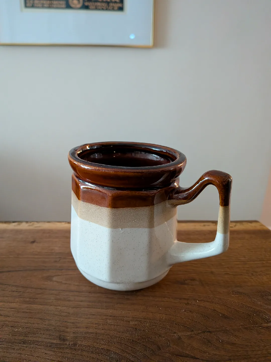 SOLD Vintage Two-Tone Ceramic Mug