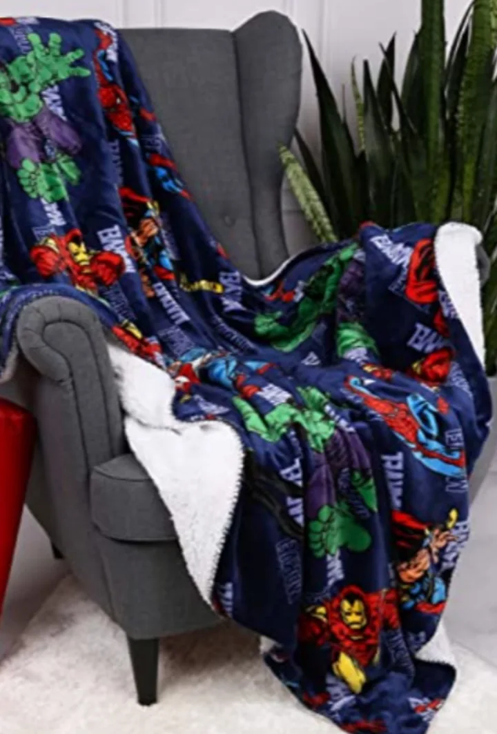 Marvel Avengers super soft Sherpa  Throw Blanket 120cm X 150cm image indicator(4)