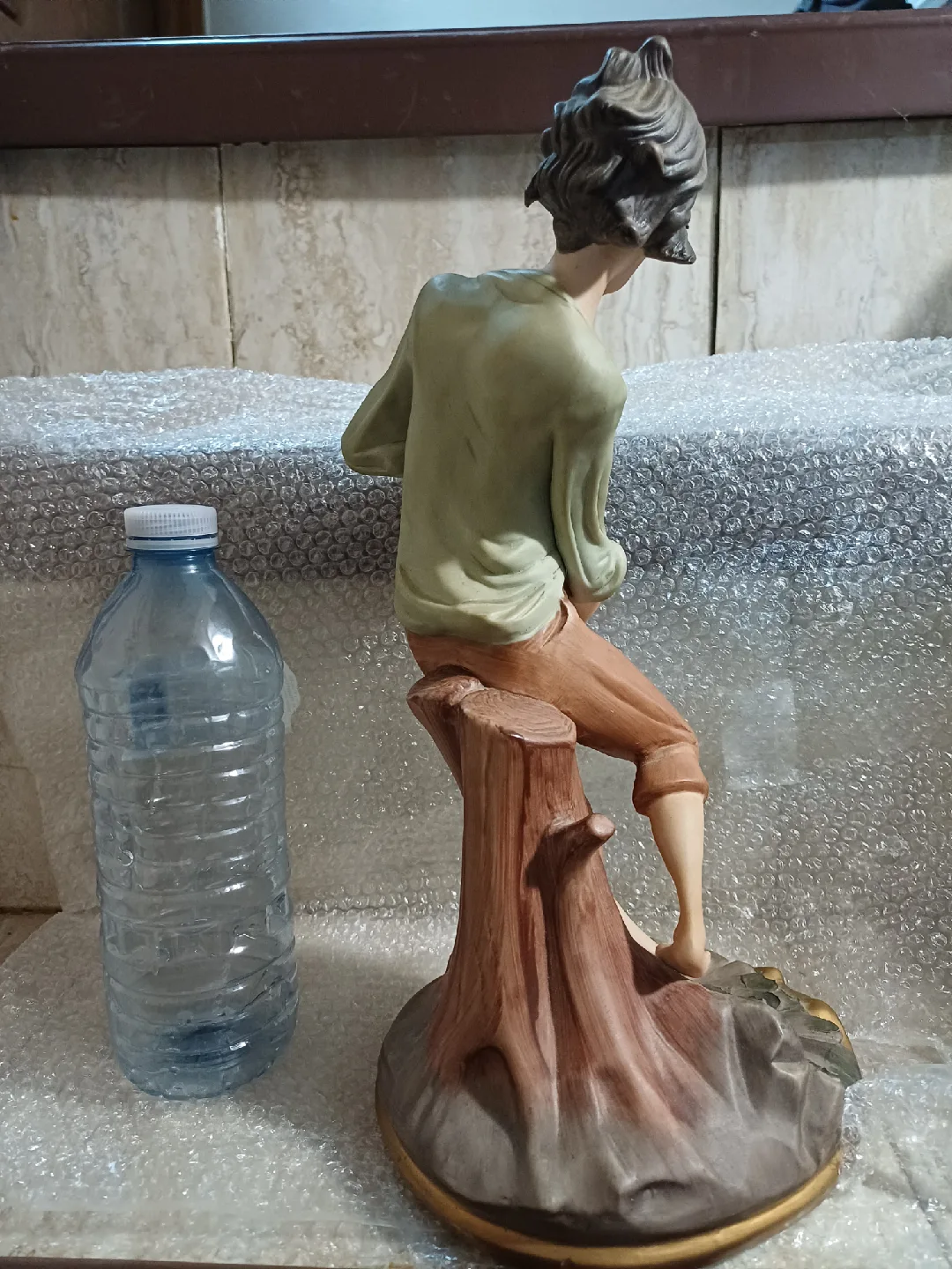 Vintage Capodimonte porcelain Figurine Boy Water Jug 🥕 image indicator(5)