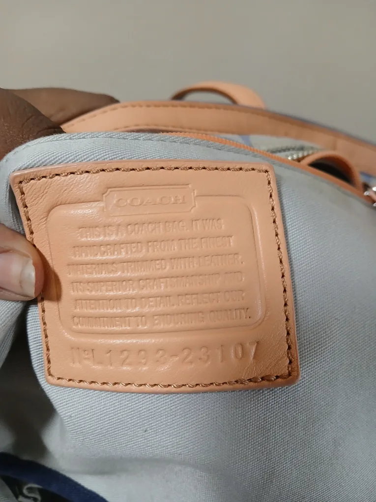 Coach Tote Bag - Blue & White image indicator(3)