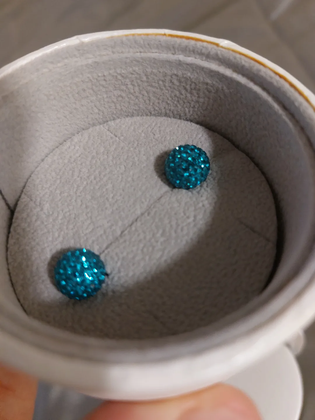 Turquoise Stud Earrings With Box thumbnail
