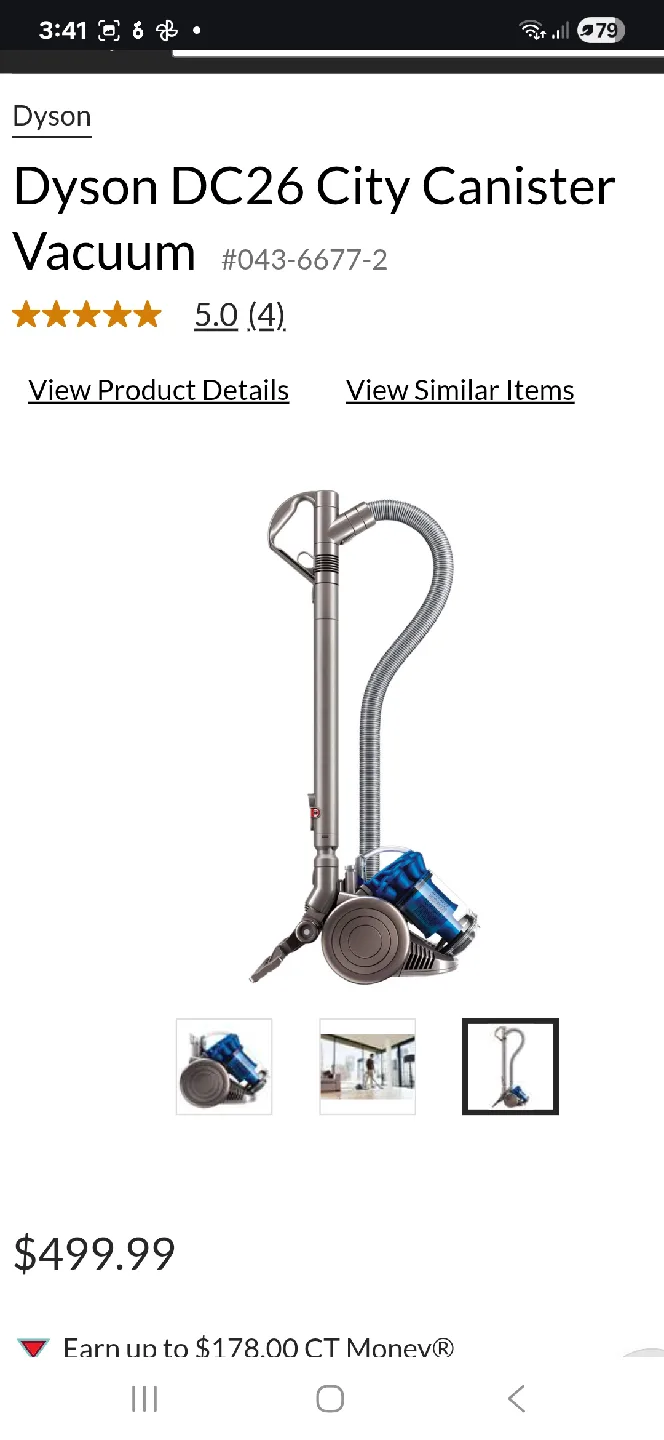 Dyson DC26 City Canister Vacuum - make an offer image indicator(5)