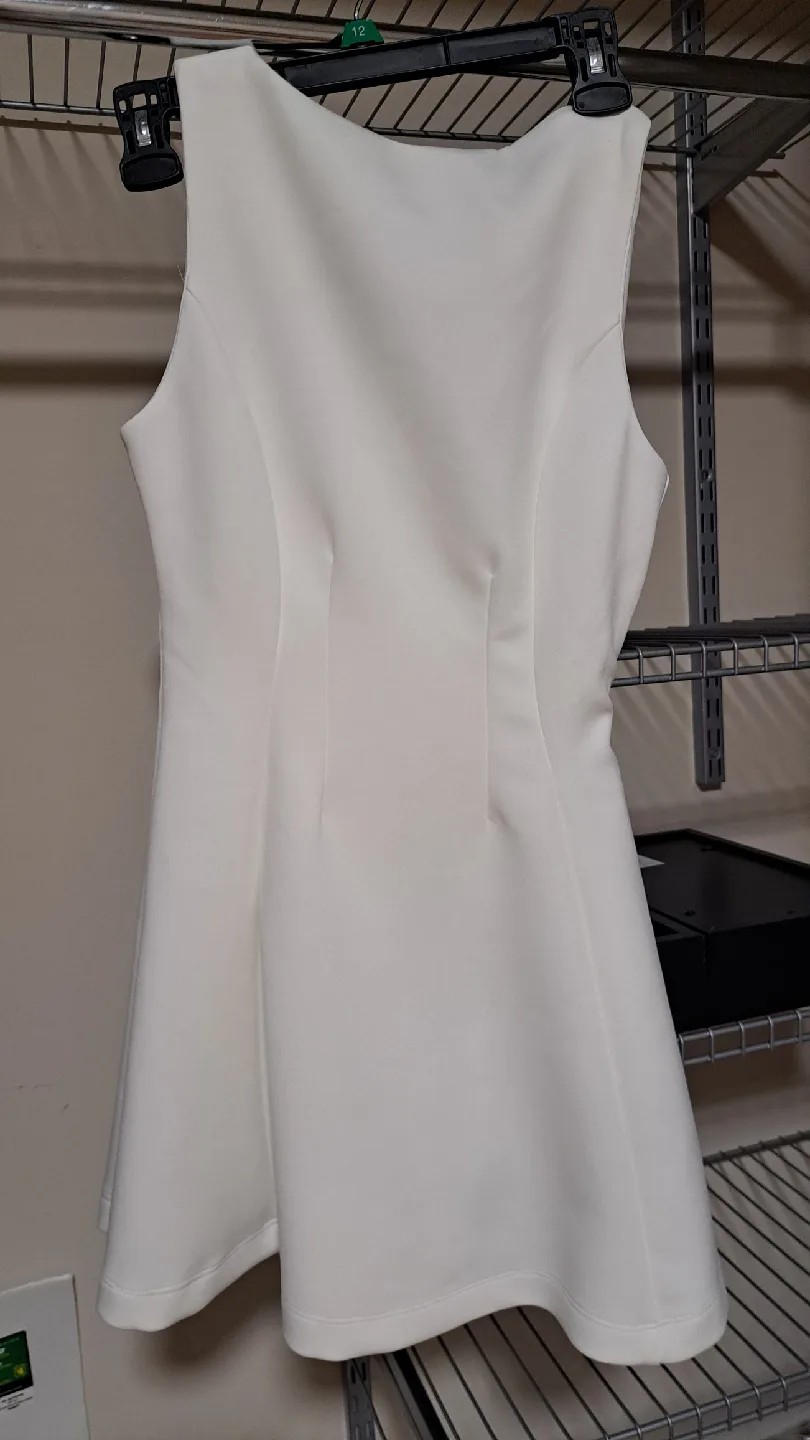 Shein White Mini Dress - Size XS image indicator(2)