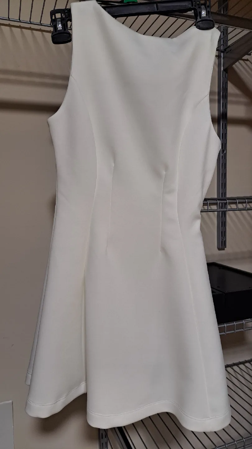 Shein White Mini Dress - Size XS image indicator(4)