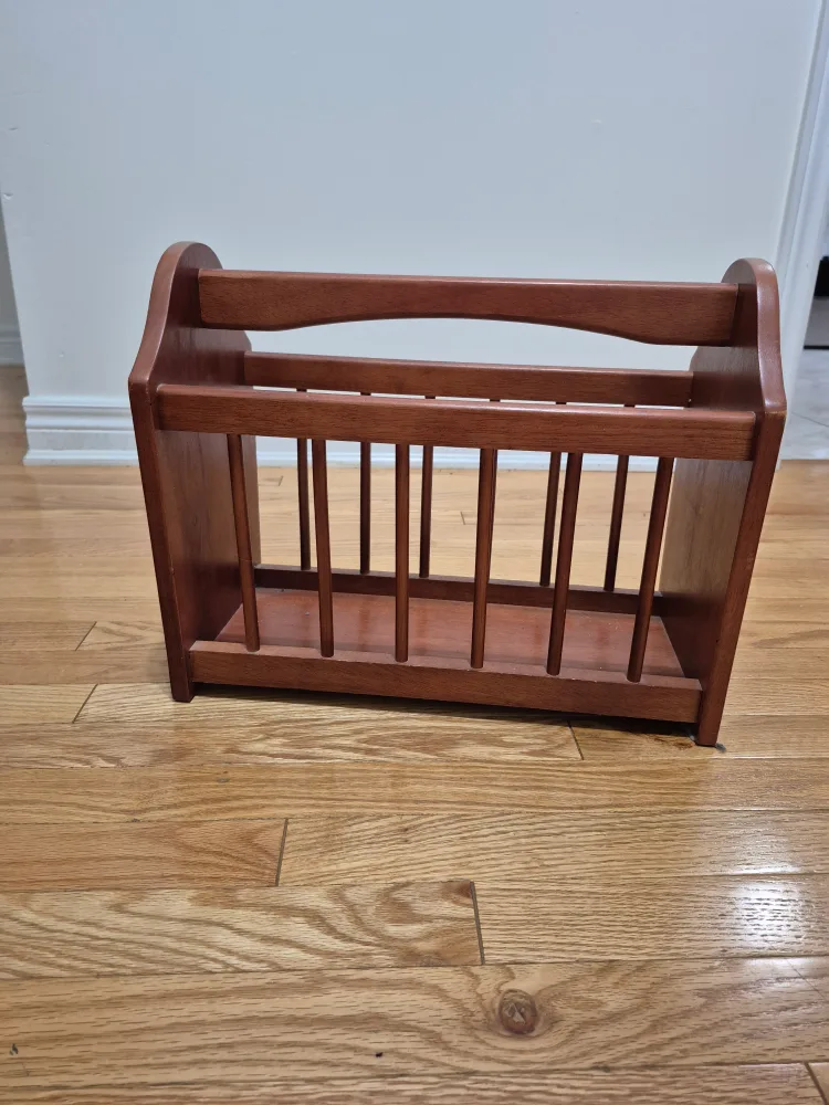 Wooden Magazine Rack thumbnail
