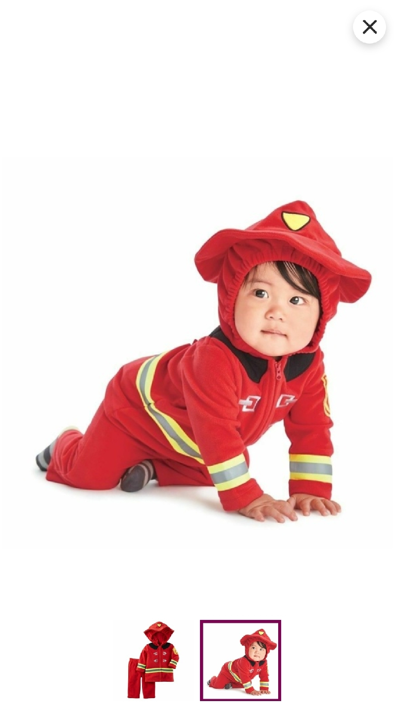 Carter's Fire Fighter Fireman Baby Costume 6-9mos - photo 2