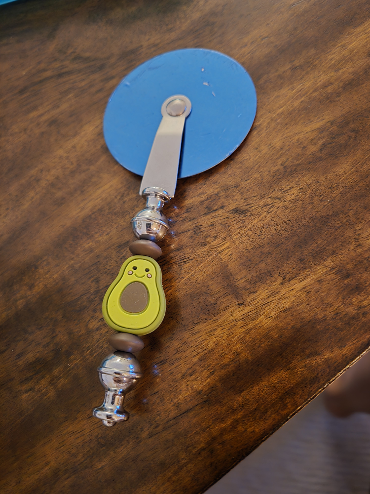 Handmade Beaded Pizza Cutter