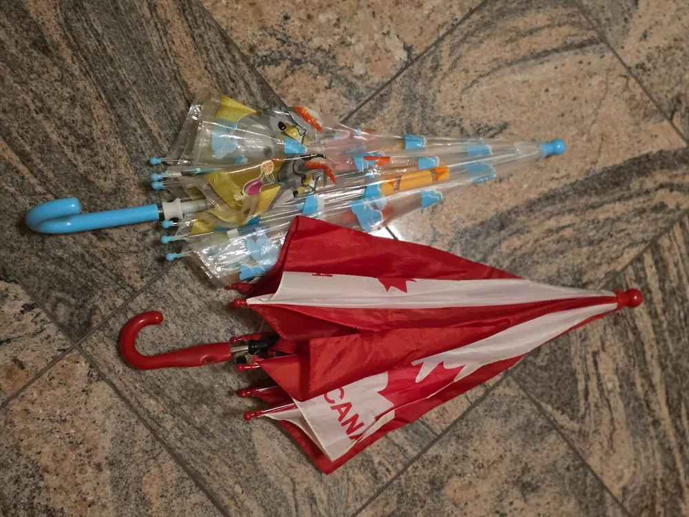Umbrella Set for kids - Canada Flag & Cartoon- $5 for both thumbnail