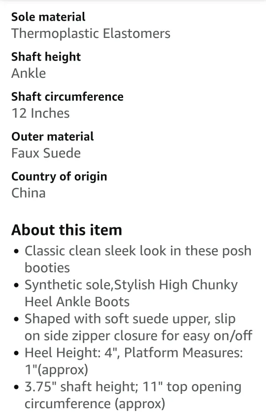 Brand New Black Ankle Boots, Size 7.5 image indicator(8)