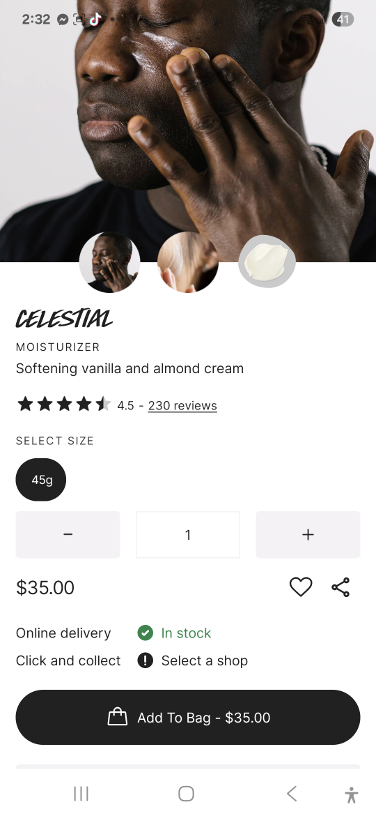 Lush Celestial Moisturizer - 45g