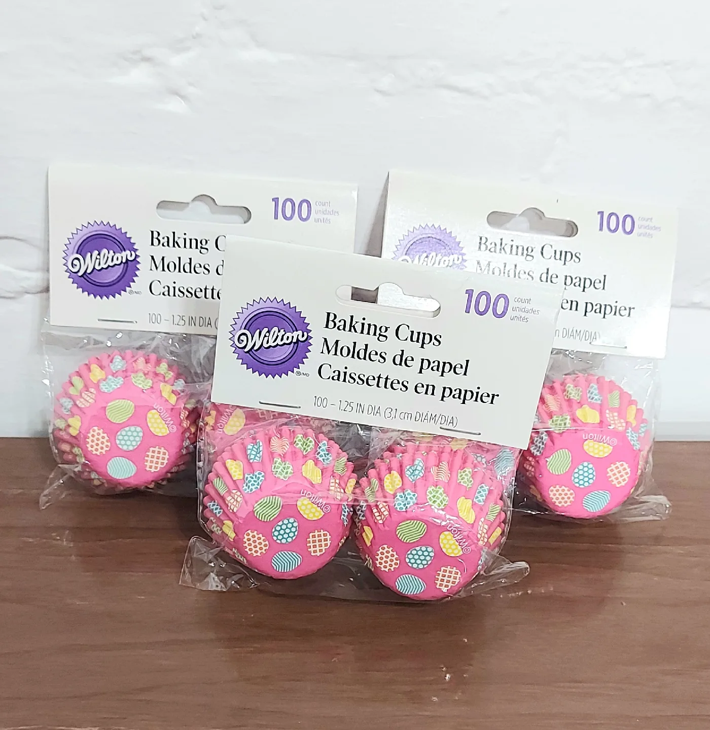 Wilton mini cupcake wrappers 🧁 3 packages thumbnail