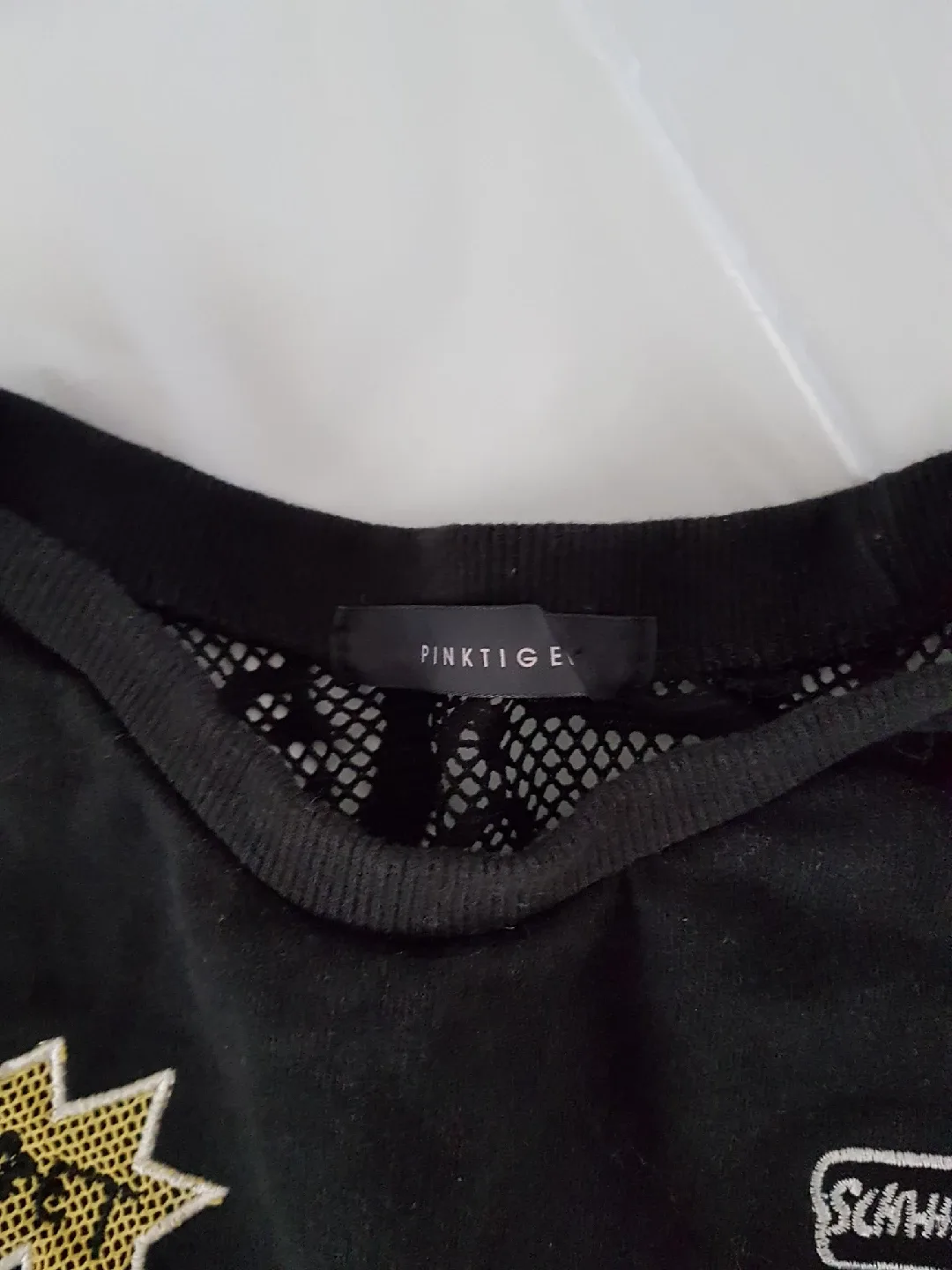 Small Pink Tiger Black "Spirit Baby!" Top image indicator(4)