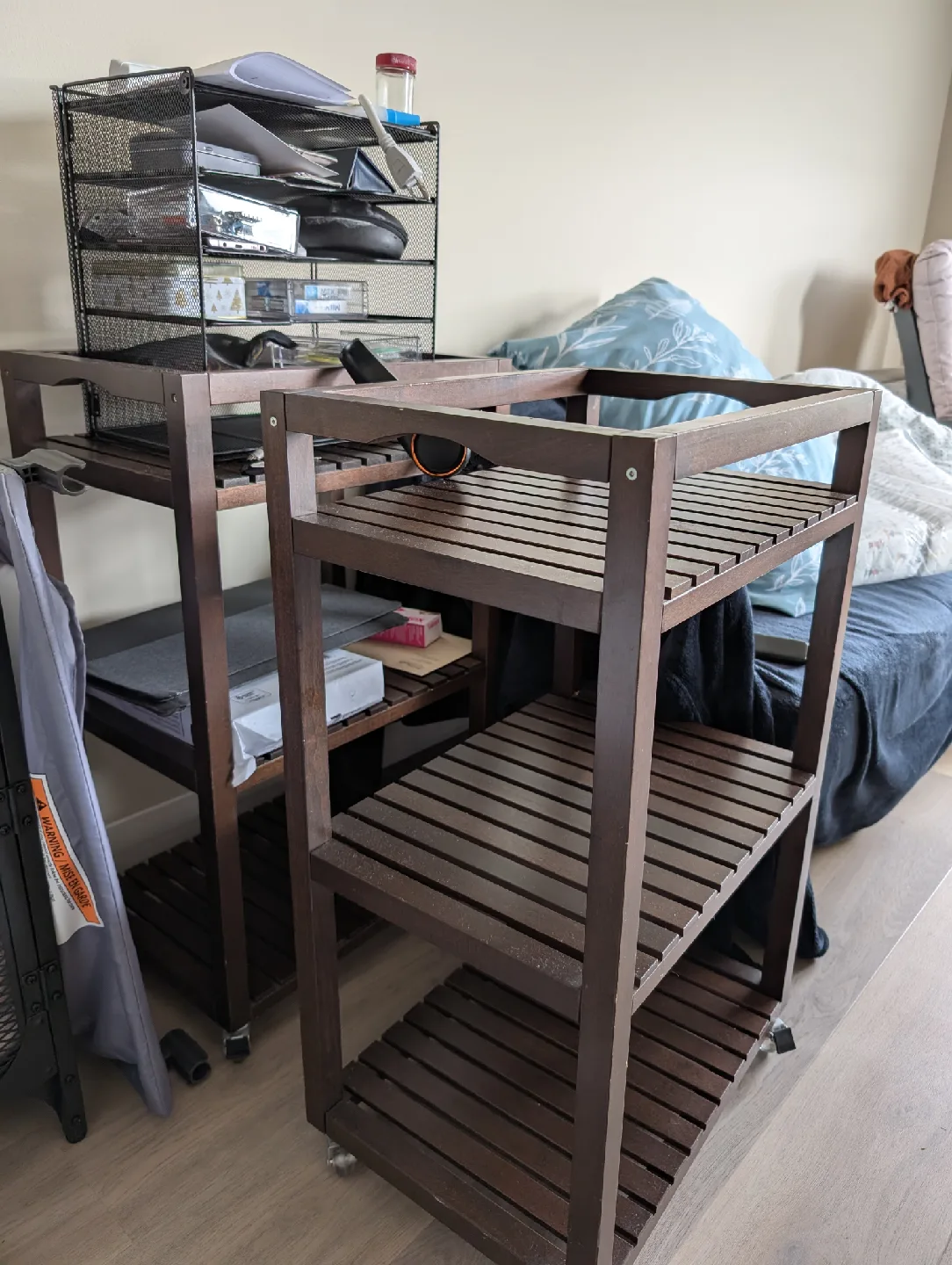 IKEA Molger Carts - Brown thumbnail