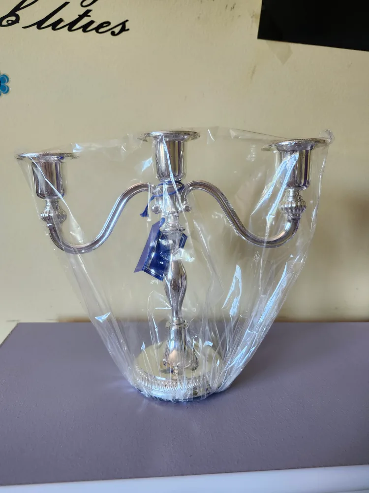 Mayfair Collection Silver Plated Candelabra image indicator(2)