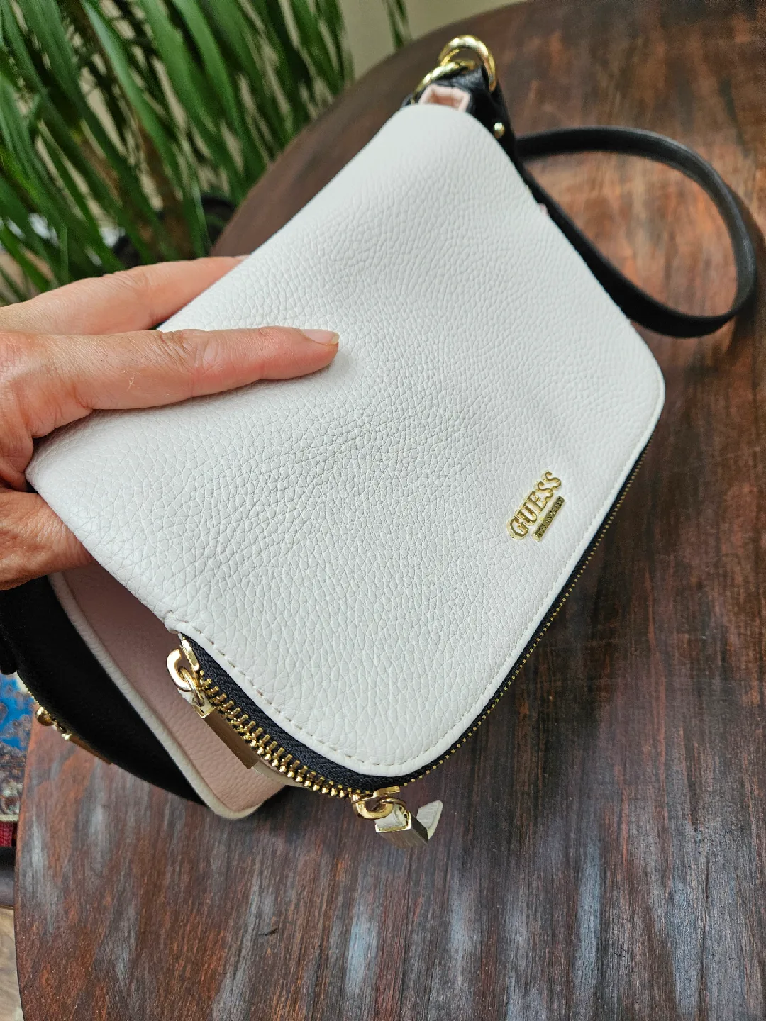 Guess Handbag - White, Pink & Black image indicator(4)