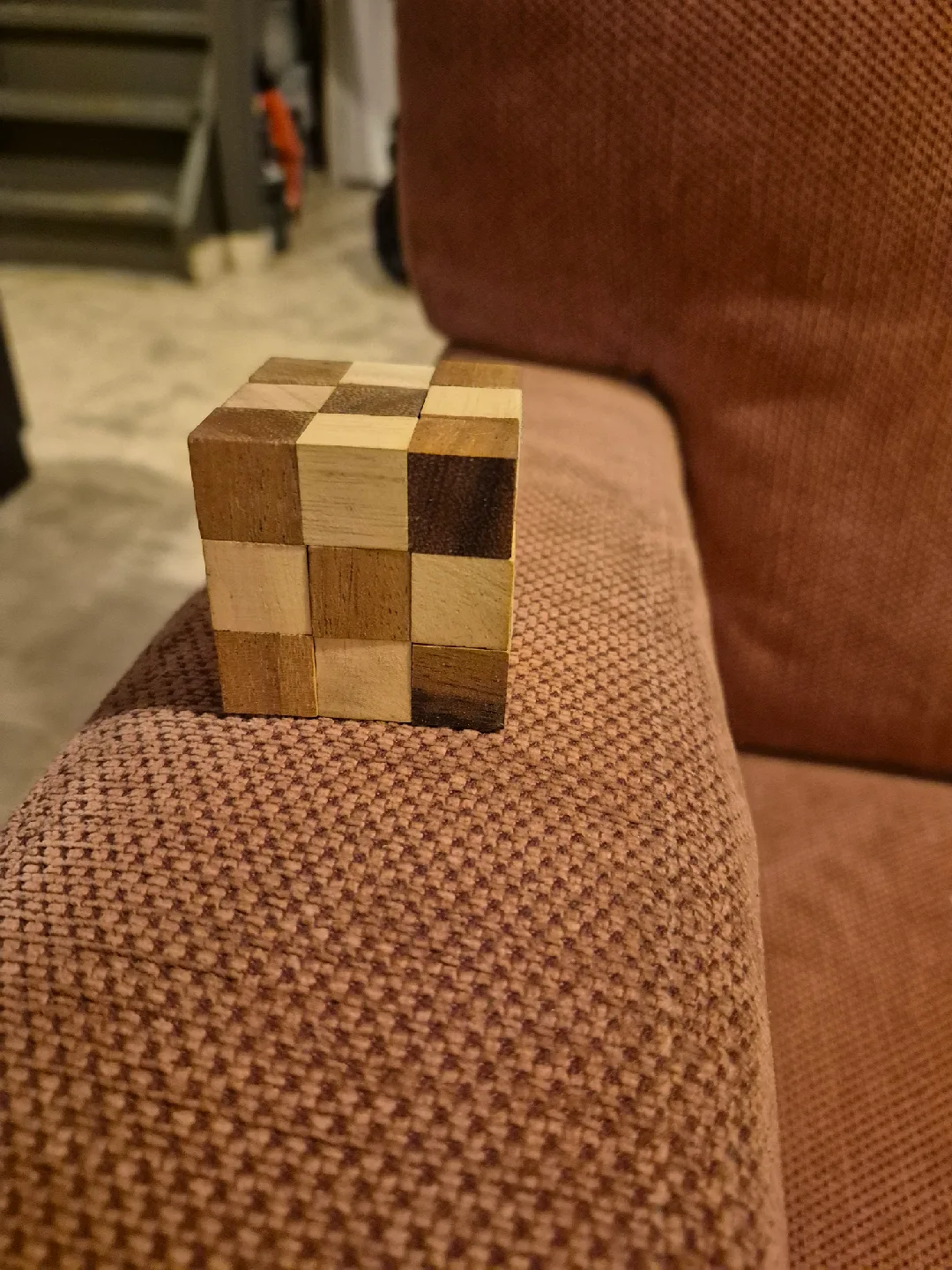 Wooden Burr Puzzles Set w/ Box image indicator(3)