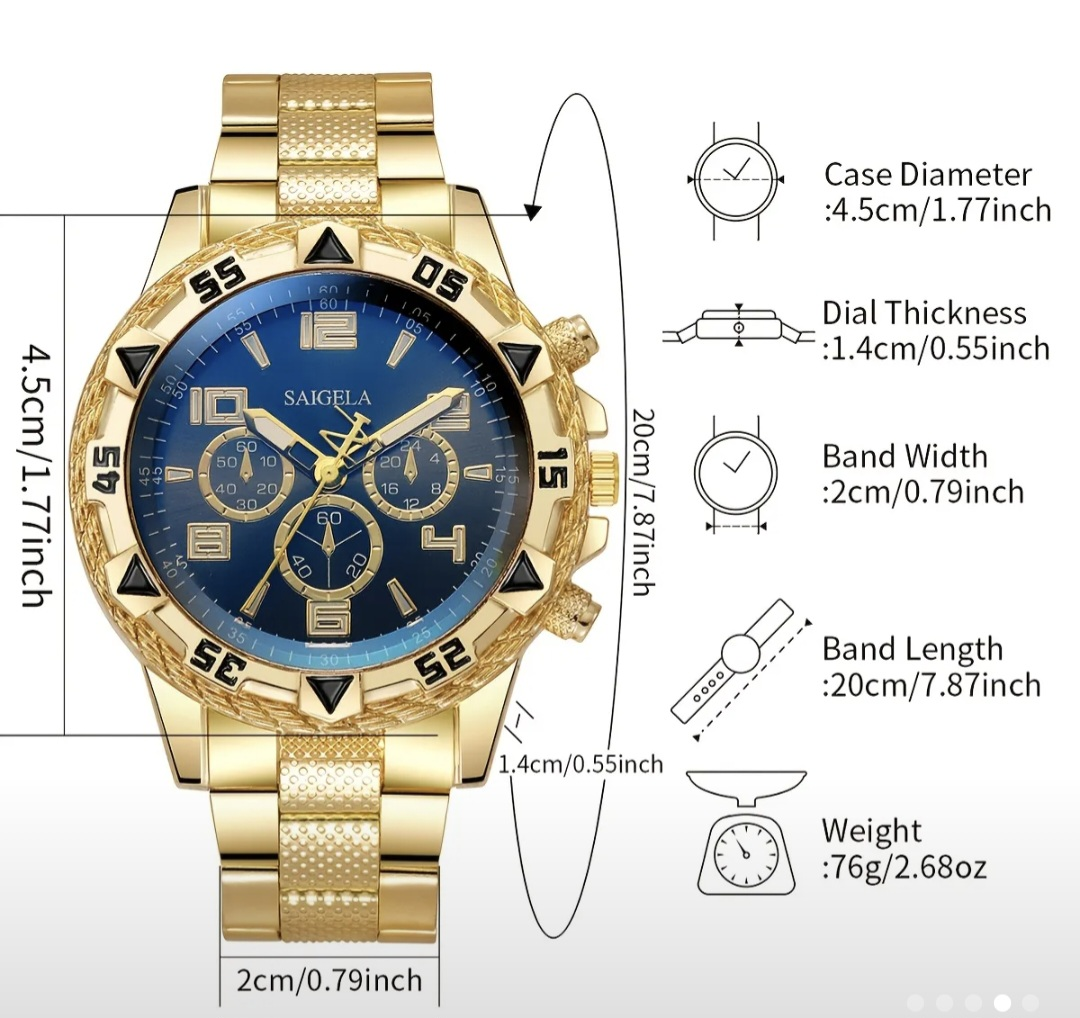 Saigela Gold Watch & Bracelet Set - photo 5