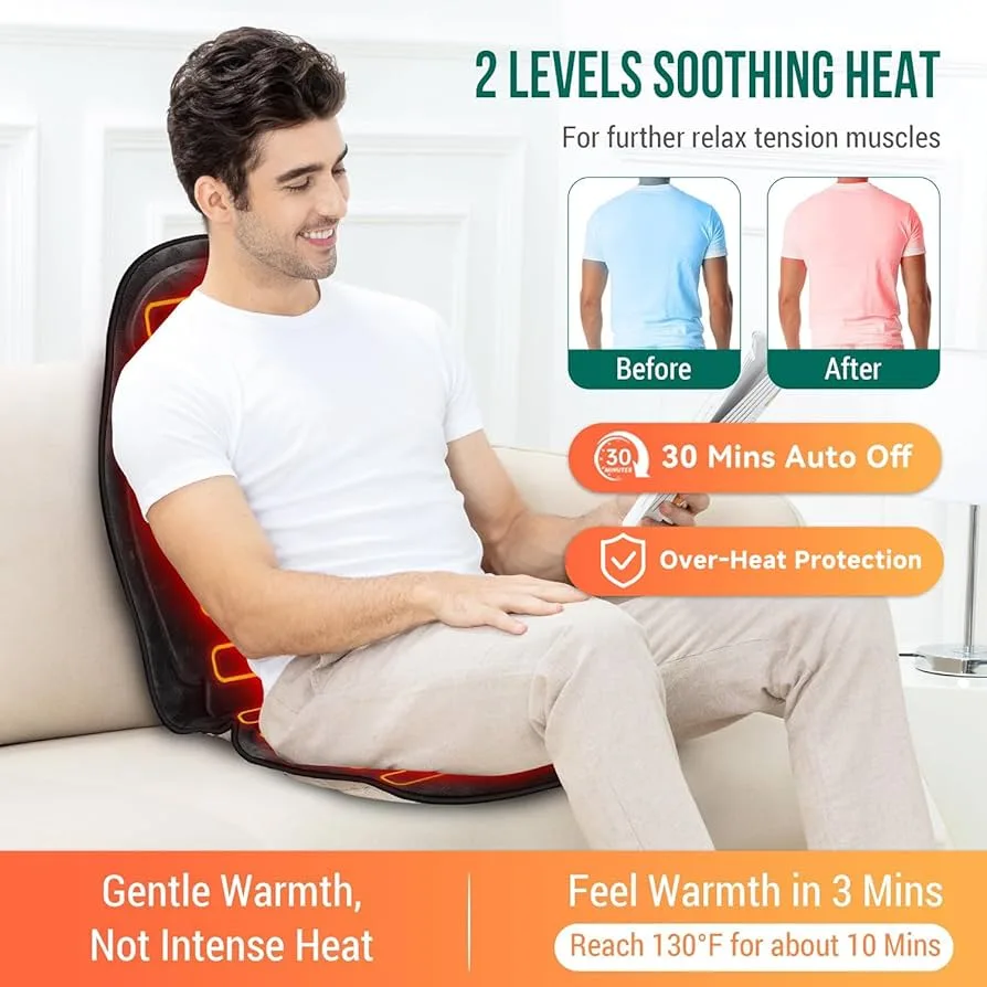 Massage Seat Cushion with Heat image indicator(4)
