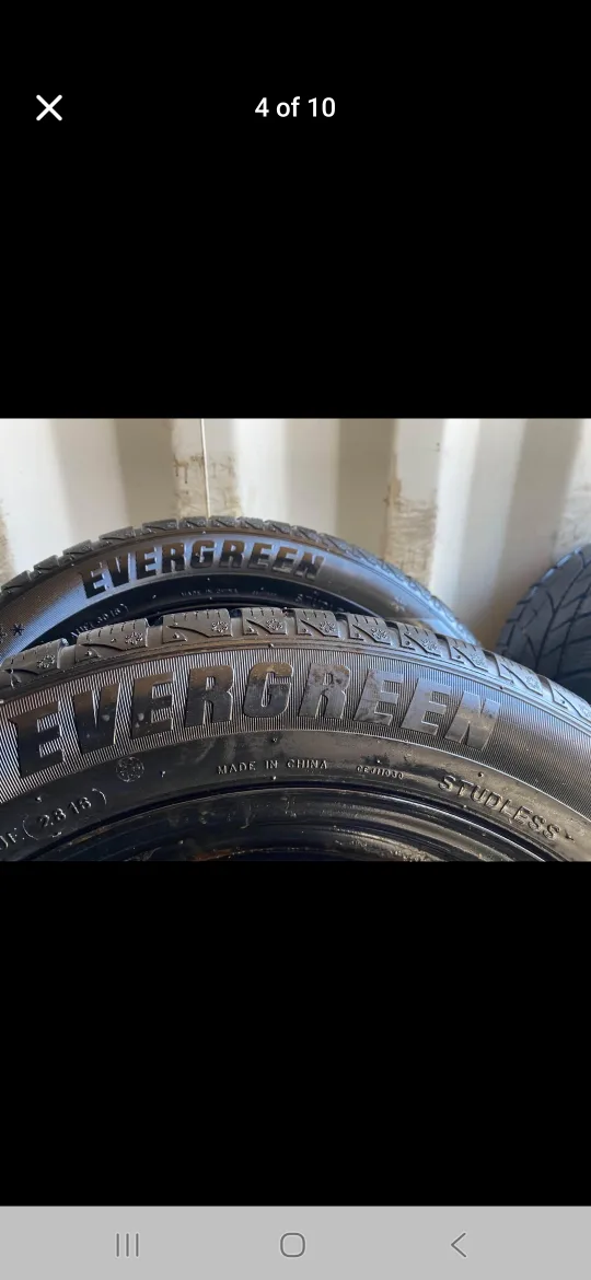 Set of 4 EVERGREEN winter tires rims (215 55 17) image indicator(4)