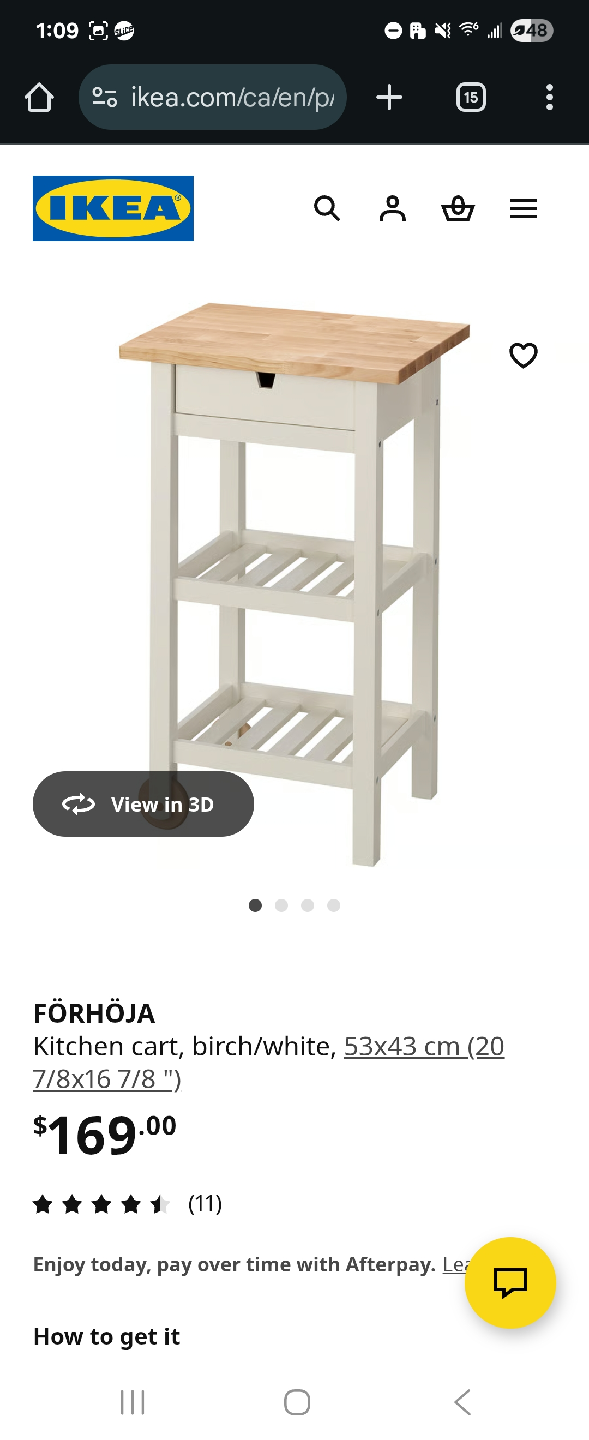 IKEA Förhöja Kitchen Cart - photo 2