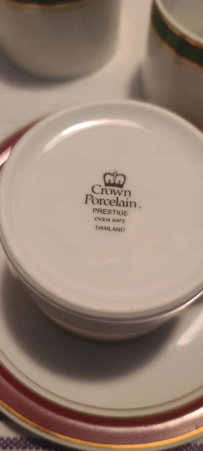 Crown Porcelain Prestige Cup and Saucer Set image indicator(2)