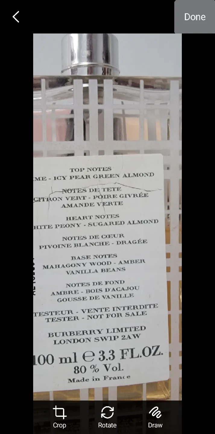 Burberry Limited London SW1P 2AW 100ml Perfume image indicator(2)