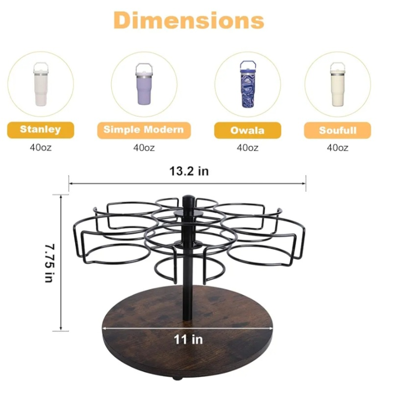 Rotating Cup Holder for Stanley, Owala, - photo 5
