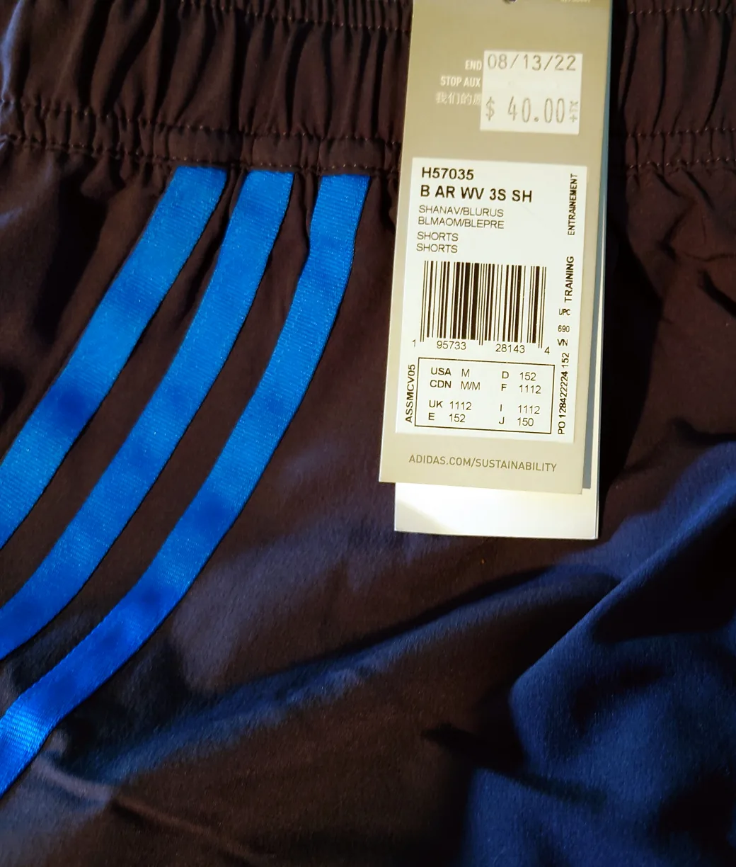 Adidas Bio Shorts - Youth M image indicator(2)