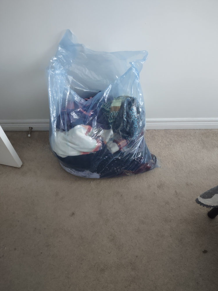 bag of women's clothes
