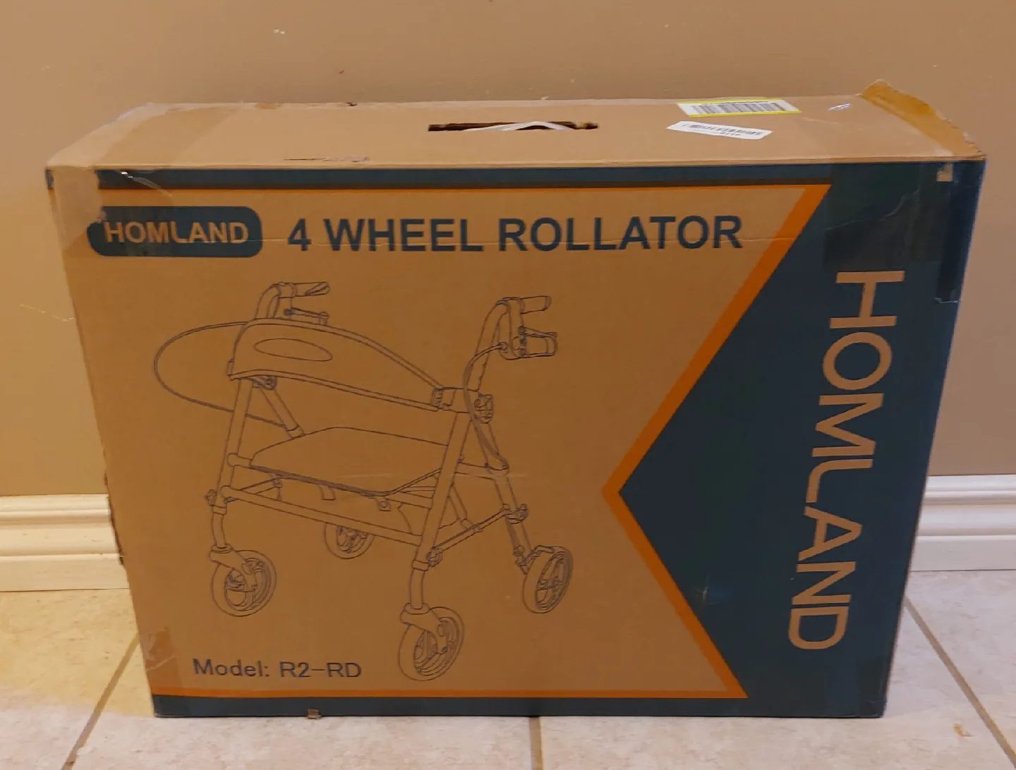BNIB Homland 4 Wheel Rollator - Model R2-RD image indicator(3)