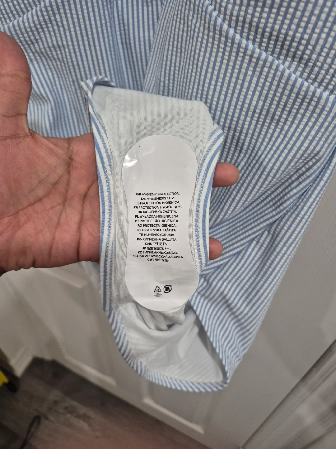 Striped One-Piece Swimsuit Never Worn image indicator(2)