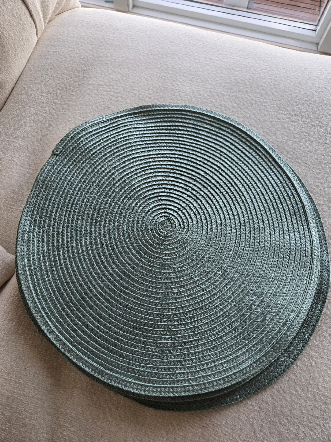 Round Woven Placemats - Set of 4 thumbnail