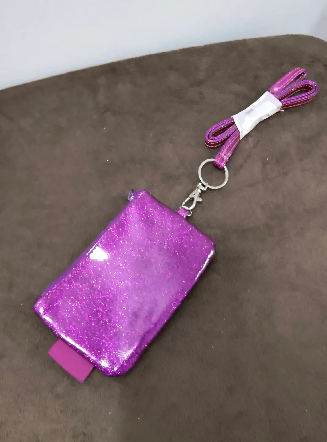 Curves Purple Glitter Card Holder thumbnail