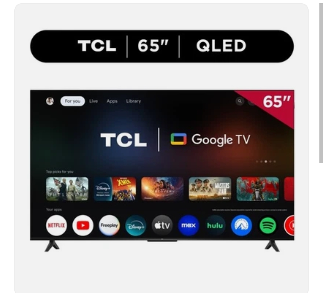 TCL 65" Class QLED 4K UHD Smart Google TV - photo 2