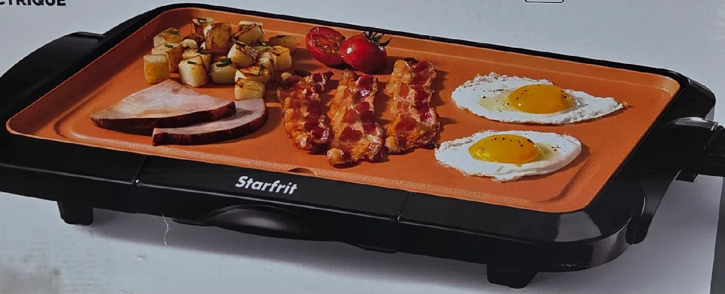 Starfrit ECOCOPPER Electric Griddle - New in Box! image indicator(3)