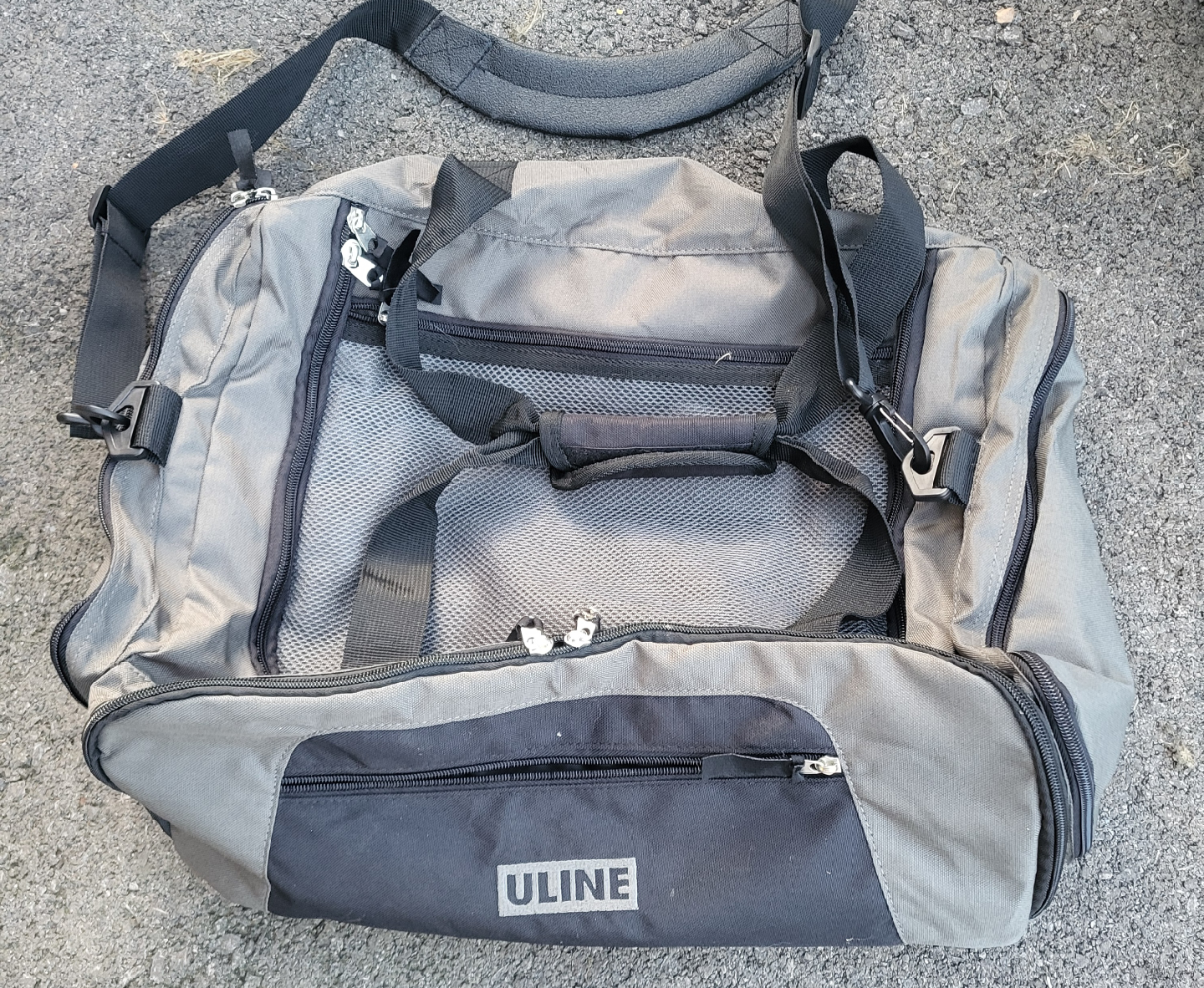 Uline Grey & Black Bag