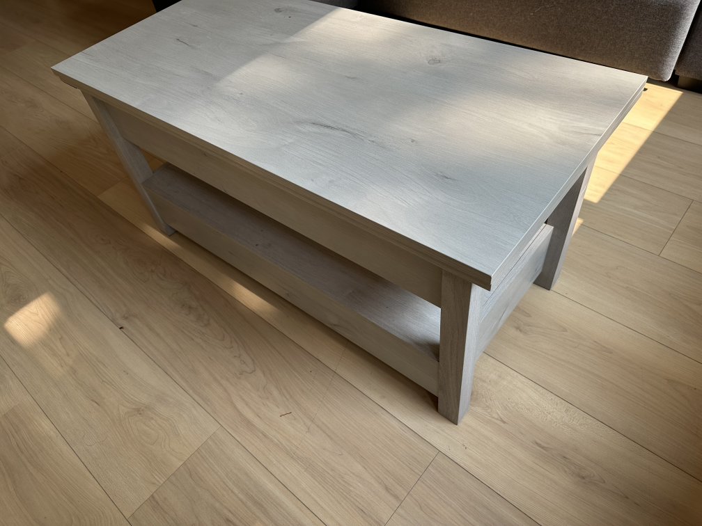 Lift Top Coffee Table - Light Wood - photo 4