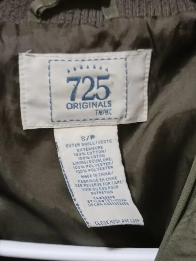 725 Originals Olive Green Bomber Jacket - Size S image indicator(3)