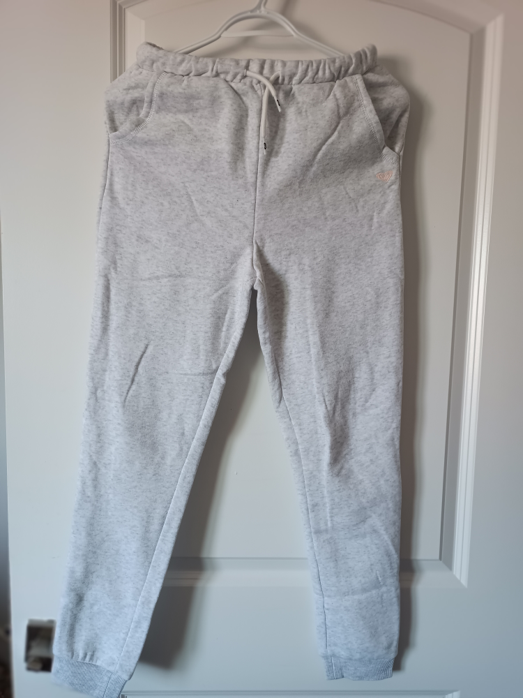 Roxy Girl Heather Grey Sweatpants - Size L