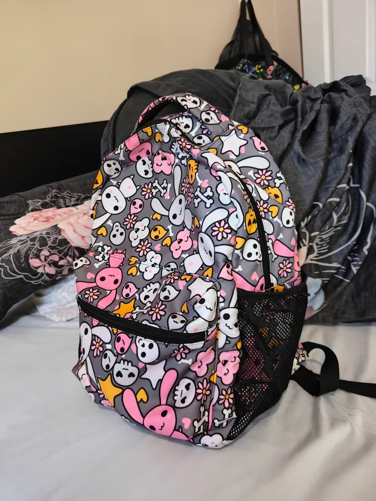 Kawaii Bunny Backpack and Cinnamoroll Lunch Bag Set 💖🧡 image indicator(3)