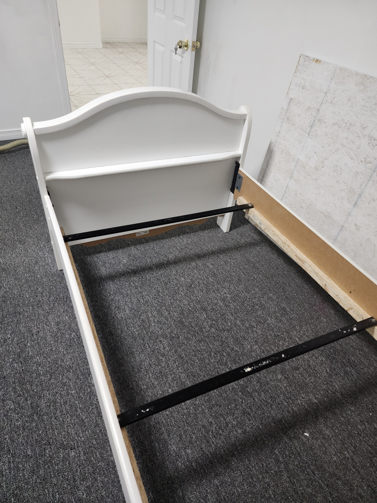 Twin White Bed Frame
