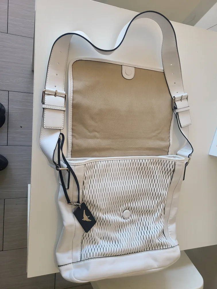 Leandro Borchi White Leather Shoulder Bag image indicator(4)