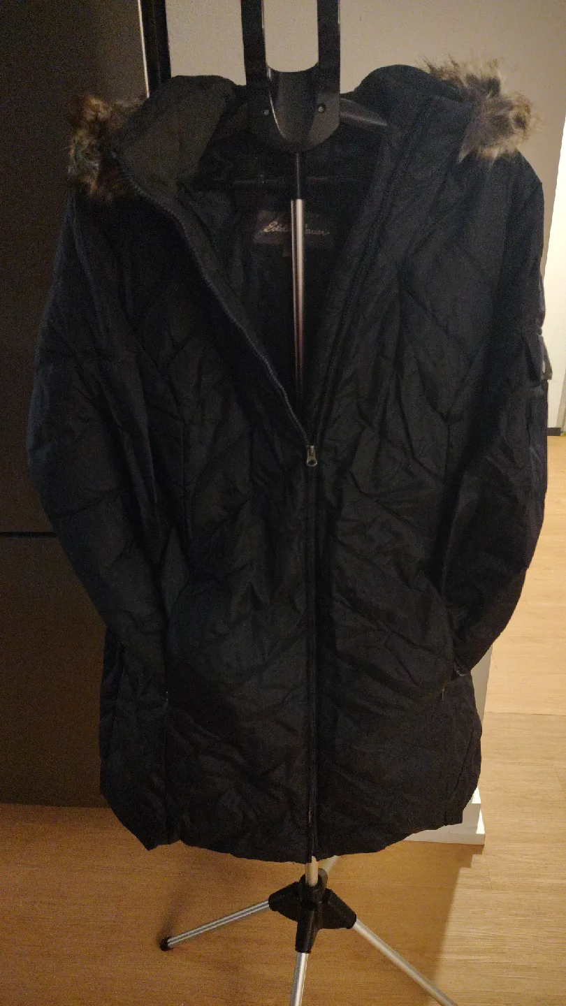 Eddie Bauer Black Down Parka thumbnail
