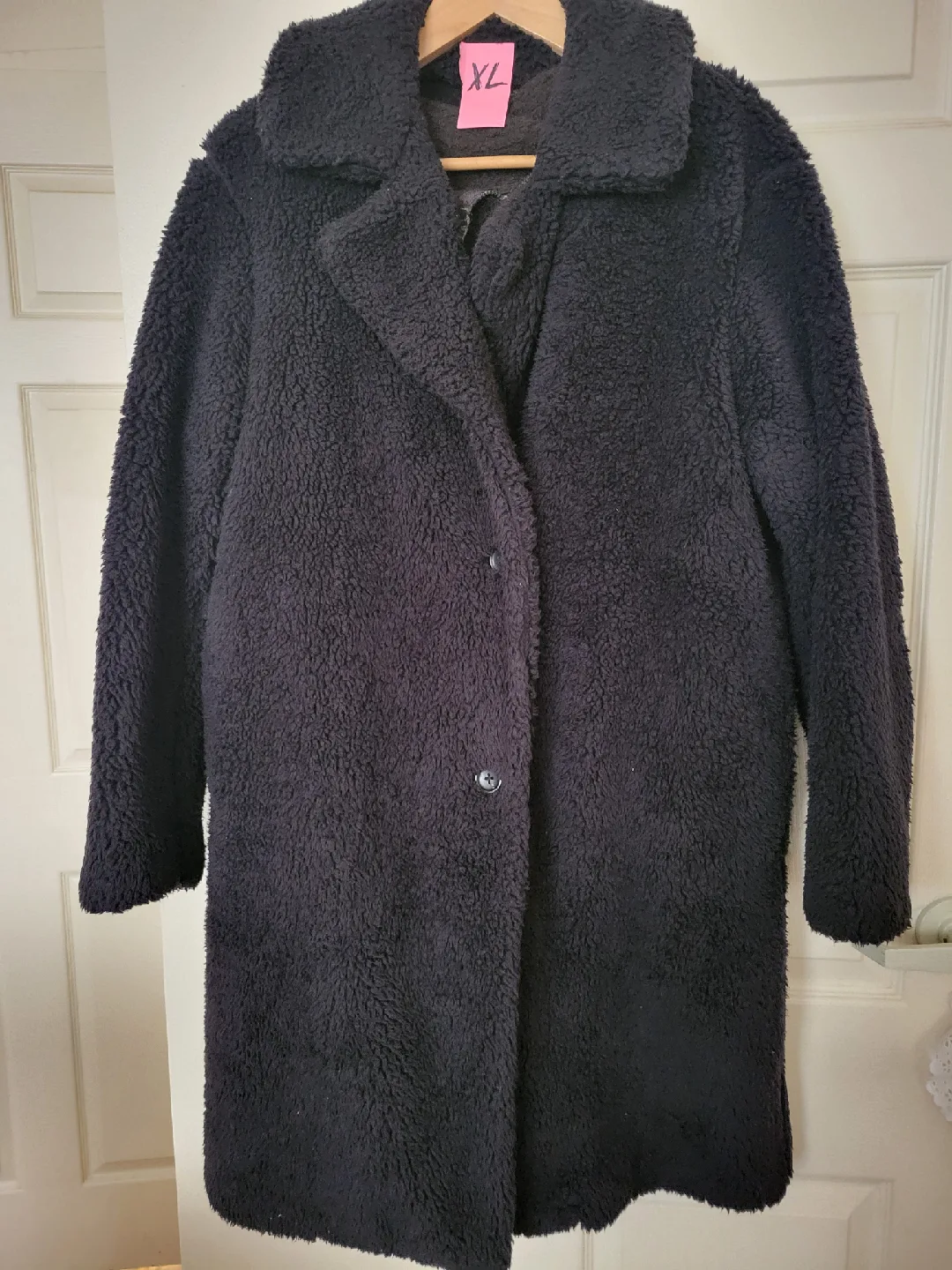 Black XL Teddy Coat thumbnail