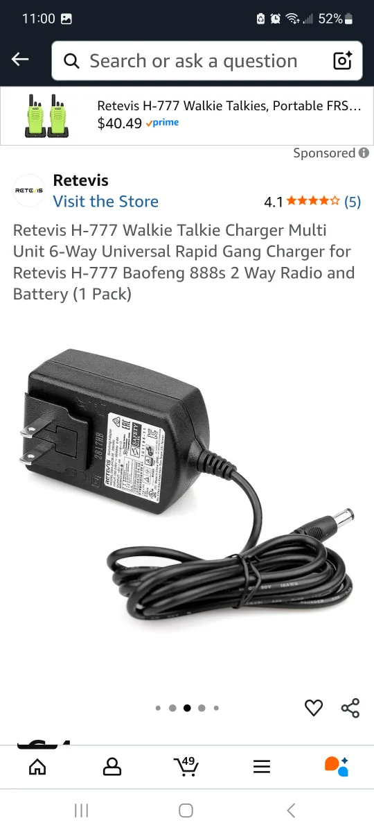 Retevis 6-Way Ham Radio Walkie Talkie Charger brand new image indicator(4)