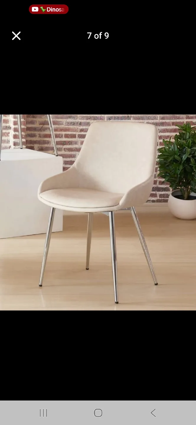Brand new in box set of 4 modern dining chairs image indicator(5)
