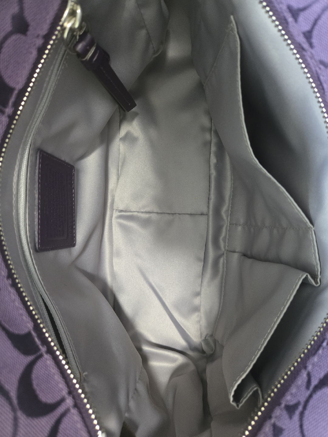 Coach Purple Patchwork Tote Bag - photo 4